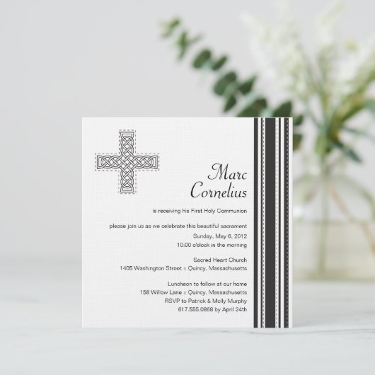 Einladung der Keltischen Kreuzung (Stehend Vorderseite)