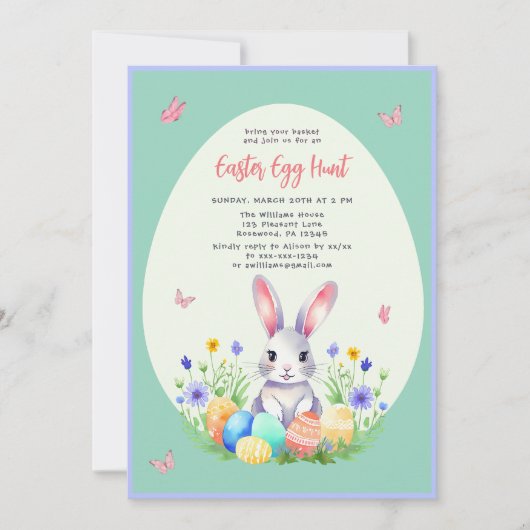 Einladung der Kids Ostereier (Vorderseite)