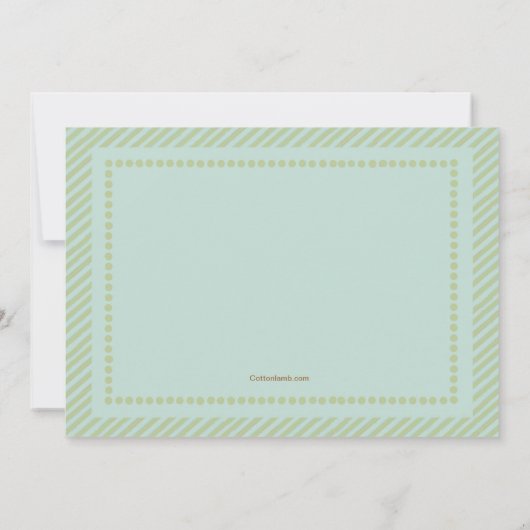 Einladung der Kinderdusche (Rückseite)