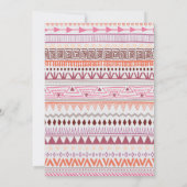 Einladung der Kinderdusche {Boho Chic} (Rückseite)