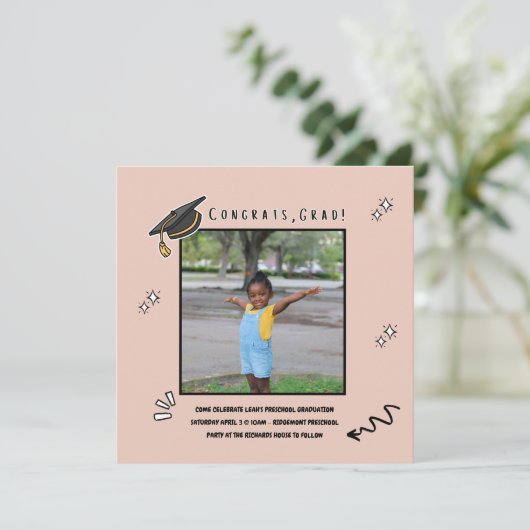 Einladung der Kindergartenvorlesung (Stehend Vorderseite)