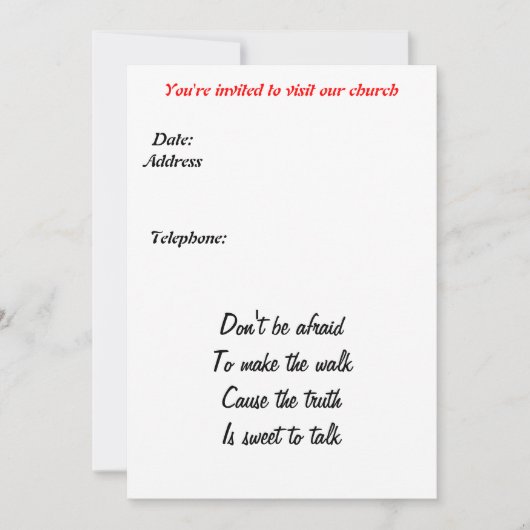 Einladung der Kirche (Vorderseite)
