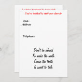 Einladung der Kirche (Vorne/Hinten)