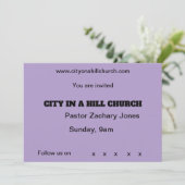 Einladung der Kirche (Stehend Vorderseite)