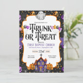 Einladung der Kirche in Trunk oder Leckerei (Stehend Vorderseite)