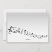 Einladung der Klaviertastatur (Rückseite)