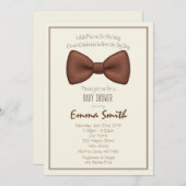 Einladung der kleinen Babydusche (Vorne/Hinten)