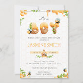 Einladung der kleinen Honey Bee Boy Baby Dusche (Vorderseite)