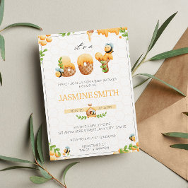 Einladung der kleinen Honey Bee Boy Baby Dusche