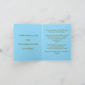 Einladung der kleinen King Baby Dusche (Innenseite)