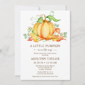 Einladung der kleinen Kürbisdusche (Vorderseite)