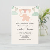 Einladung der kleinen Peanut-Babydusche (Stehend Vorderseite)