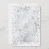 Einladung der kleinen Princess-Babydusche, Winter (Rückseite)