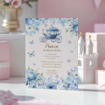 Einladung der kleinen Prinzessin Kid zum Geburtsta<br><div class="desc">Unsere Kollektion "Kleine Prinzessin" mit blauen und blauen Prinzessinnen-Kleidern und einer Burg mit magischen Blumen für das perfekte Party. Karo in unserem Shop für passende Artikel.</div>