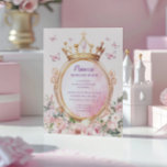 Einladung der kleinen Prinzessin Kid zum Geburtsta<br><div class="desc">Unsere Kollektion "Kleine Prinzessin" mit blauen und blauen Prinzessinnen-Kleidern und einer Burg mit magischen Blumen für das perfekte Party. Karo in unserem Shop für passende Artikel.</div>