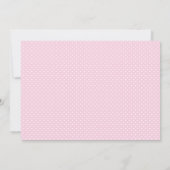 Einladung der kleinen Prinzessin - Rosa (Rückseite)