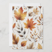 Einladung der kleinen Pumpkin Baby Dusche (Rückseite)