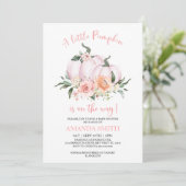 Einladung der kleinen Pumpkin Baby Dusche (Stehend Vorderseite)