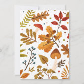 Einladung der kleinen Pumpkin Baby Dusche (Rückseite)