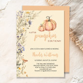 Einladung der kleinen Pumpkin Baby Dusche | Herbst