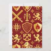 Einladung der Königin der mittelalterlichen Renais (Rückseite)