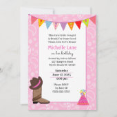 Einladung der Kuh Girl zum Geburtstag (Vorderseite)