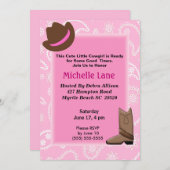 Einladung der Kuh Girl zum Geburtstag (Vorne/Hinten)