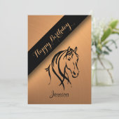 Einladung der Kupfer-Pferde zum Geburtstag (Stehend Vorderseite)