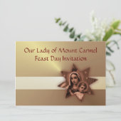 Einladung der Lady of Mount Carmel Fest Day (Stehend Vorderseite)