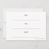 Einladung der Lady of Mount Carmel Fest Day (Rückseite)