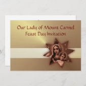 Einladung der Lady of Mount Carmel Fest Day (Vorne/Hinten)