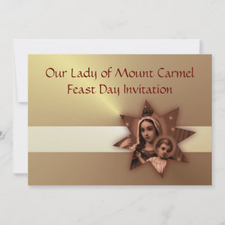 Einladung der Lady of Mount Carmel Fest Day