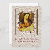 Einladung der Lady of Mount Carmel Fest Day (Vorne/Hinten)