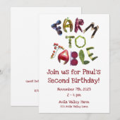 Einladung der Landwirte zum Tisch - Thema des Agra (Vorne/Hinten)