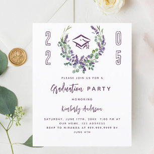 Einladung der Lavendel violet 2025 Graduation Part