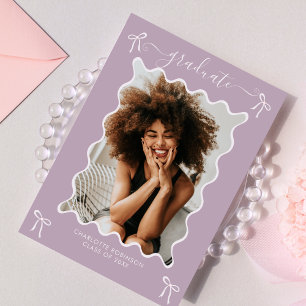 Einladung der Lavender Bow Graduation Party