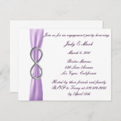 Einladung der "Lavender Infinity Engagement Party" (Vorne/Hinten)