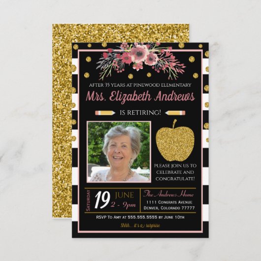 Einladung der Lehrerschule zur Altersversorgung (Vorne/Hinten)