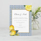 Einladung der Lemon Engagement Party im Mittelmeer (Stehend Vorderseite)