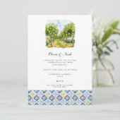 Einladung der Lemon Engagement Party im Mittelmeer (Stehend Vorderseite)