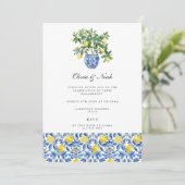 Einladung der Lemon Engagement Party im Mittelmeer (Stehend Vorderseite)