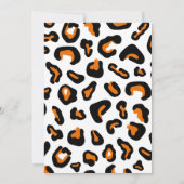 Einladung der Leopard Print Graduation Party (Rückseite)