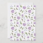 Einladung der lila floralen Interessengruppe (Rückseite)