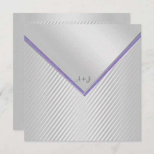 EINLADUNG DER LILA TRIM-SCHEIBE (Vorne/Hinten)