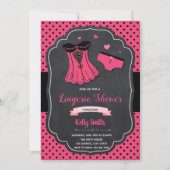 Einladung der Lingerie-Dusche (Vorderseite)