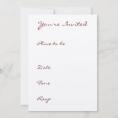 Einladung der Mädchen (Rückseite)