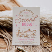 Einladung der Mädchen zum 2. Rodeo Geburtstag