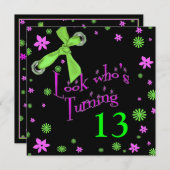 Einladung der Mädchen zum Geburtstag, INSERT AGE,  (Vorne/Hinten)