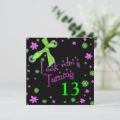 Einladung der Mädchen zum Geburtstag, INSERT AGE,  (Stehend Vorderseite)