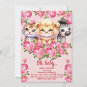 Einladung der Mädchendusche (Vorderseite)